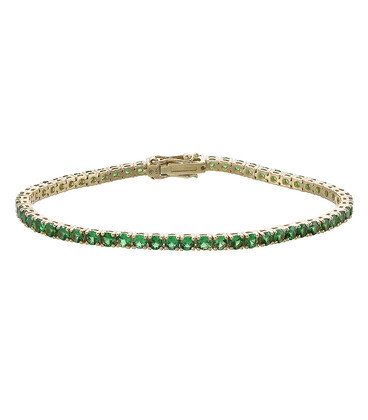 3.00 mm Round:  Tsavorite Garnet Tennis Bracelet