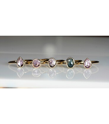 ROSE CUT SAPPHIRE RING