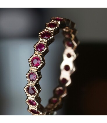 ‘Hexagon’ Stacker Ring