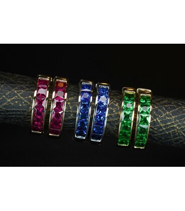Hinged Hoop "Huggie" Earrings