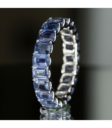 Emerald Cut Eternity Ring (Ombre 4 x 3)
