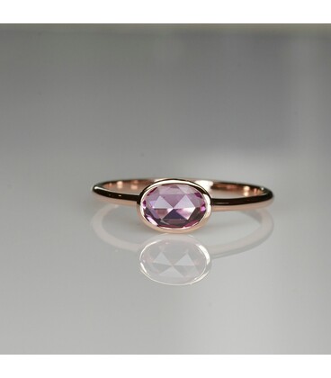 ROSE CUT SAPPHIRE RING