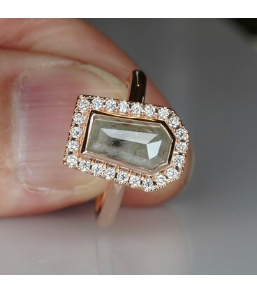 Salt & Pepper Diamond Halos