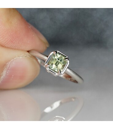 Teal Sapphire Single Stone Rings