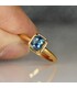 Teal Sapphire Single Stone Rings