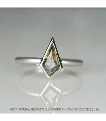 Salt & Pepper Diamond Bezel Rings