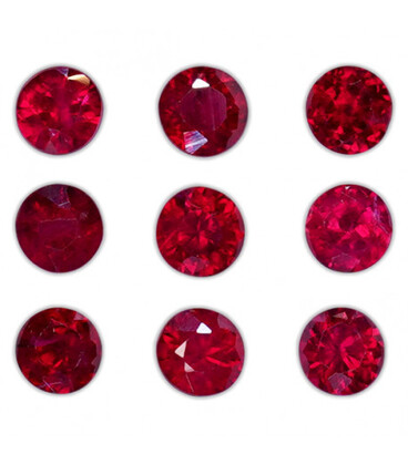 Round Ruby Melee SELECT Grade $/ct