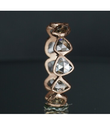 Rosecut Diamond Eternity Ring