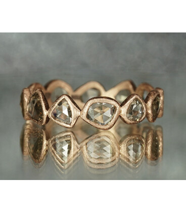 Rosecut Diamond Eternity Ring