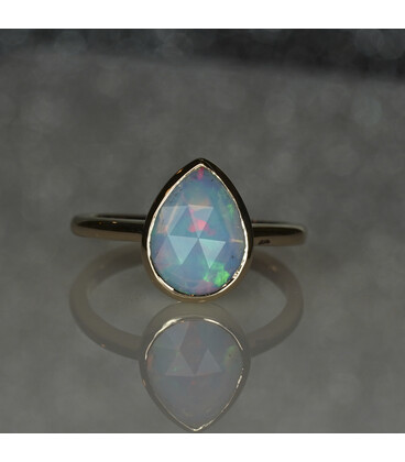 Rose Cut Opal Ring