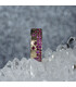 Rain Drop Ring - Fire & Ice Ombre - Pink Sapphire to Ruby (7 mm Wide Band)