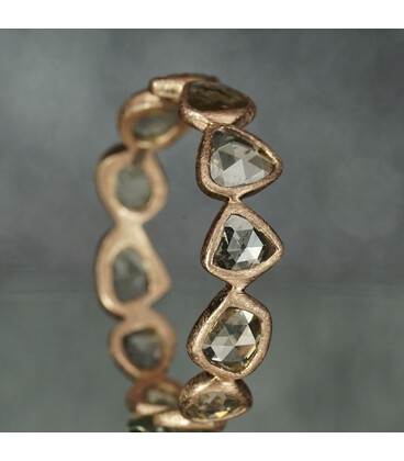 Rosecut Diamond Eternity Ring