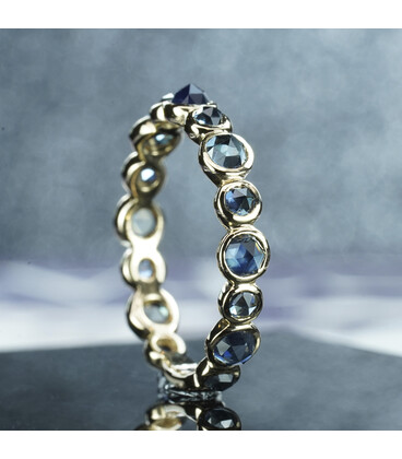 Rose Cut Bezel Set Birthstone Rings