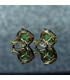 Emerald / Diamond Earrings