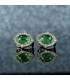 Emerald / Diamond Earrings