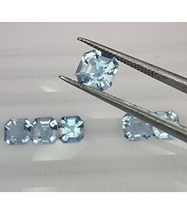 Madagascar Aquamarine Asscher Cut Pairs