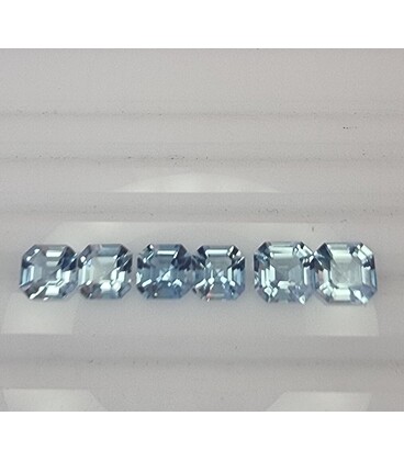 Madagascar Aquamarine Asscher Cut Pairs